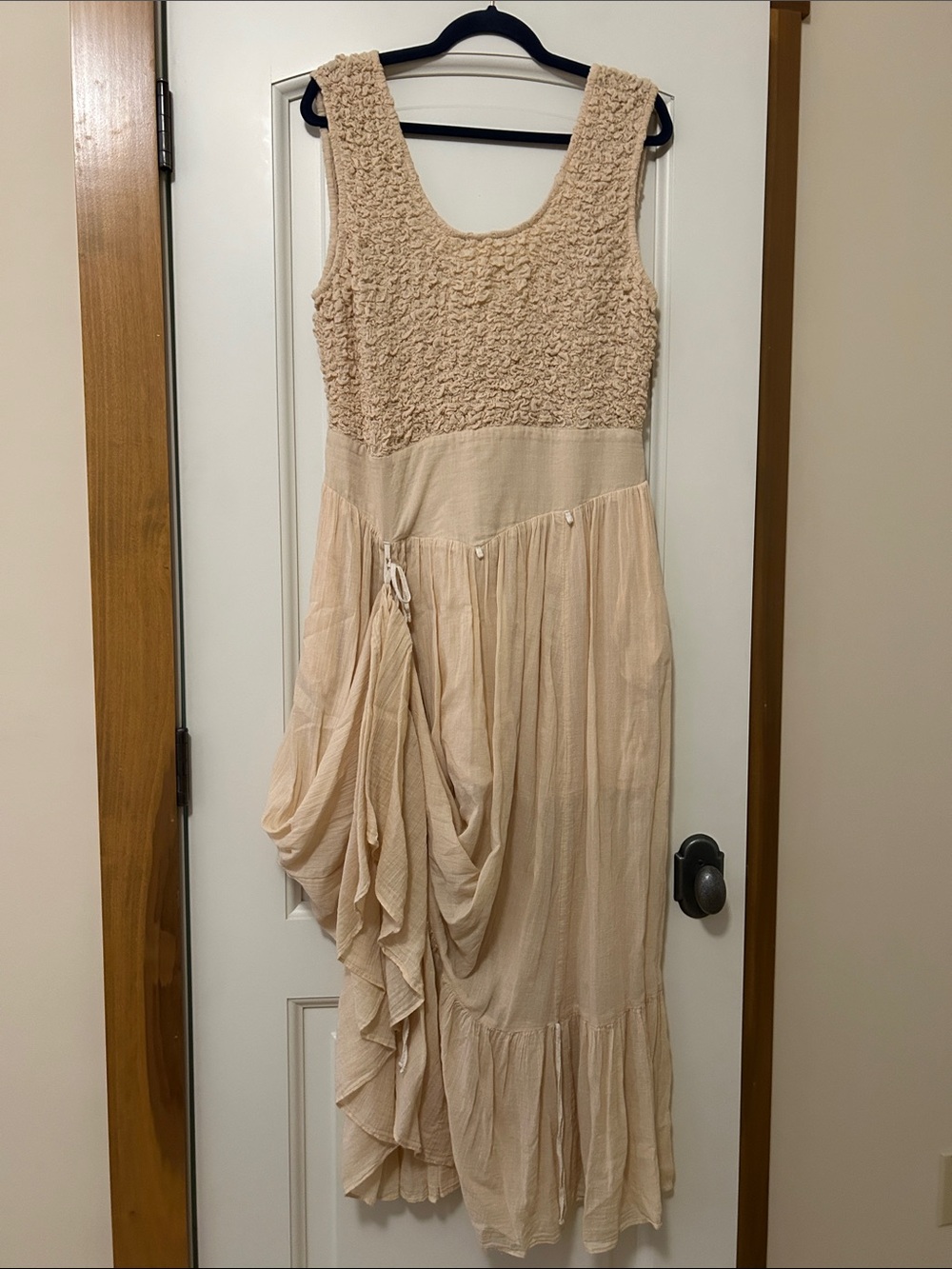 Free People Exotic Escape Convertable Maxi Dress. Semolina color